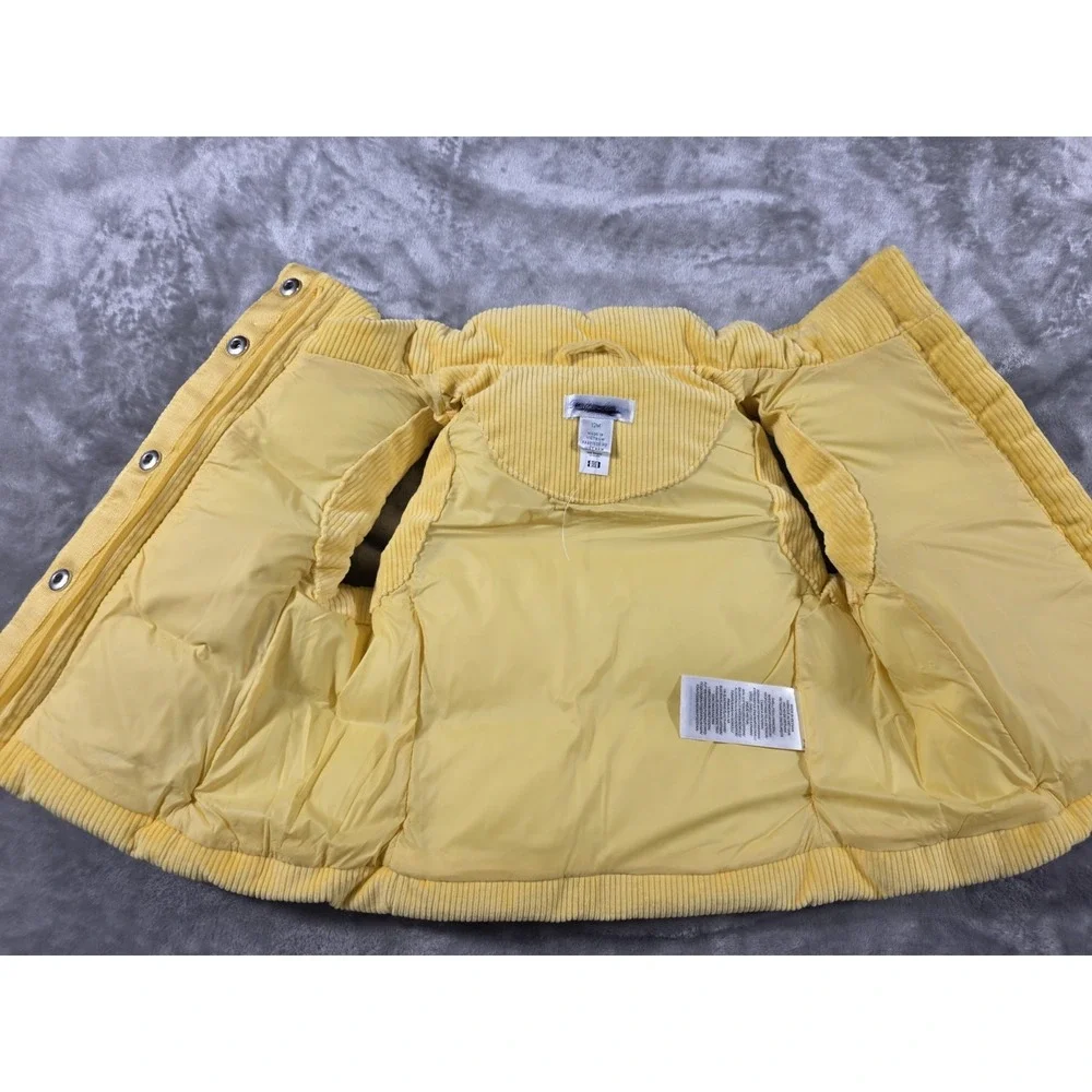 NWOT Ralph Lauren Puffer Down Filled Corduroy Vest Jacket‎ Baby 12M Yellow